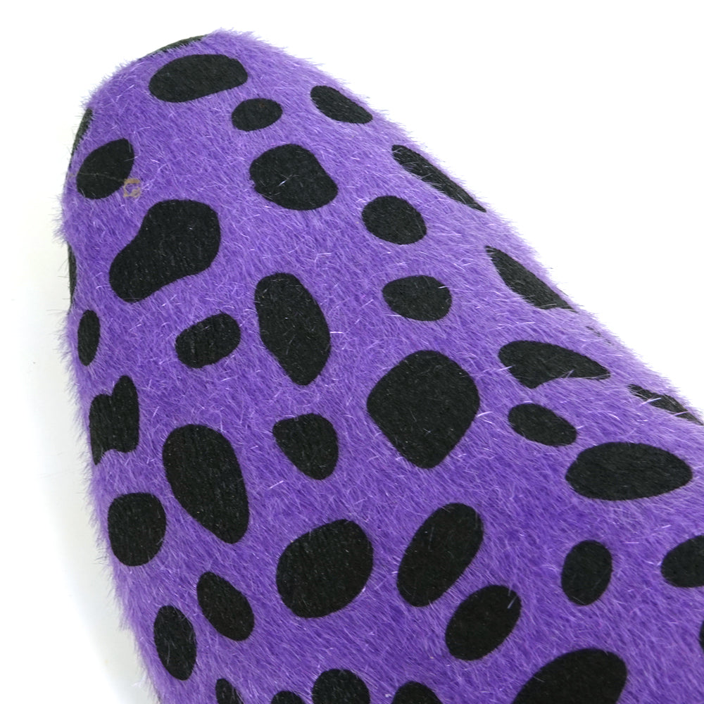 FI-7532 Purple Black Leopard Pony Hair Slip on Loafer Fiesso by Aurelio Garcia
