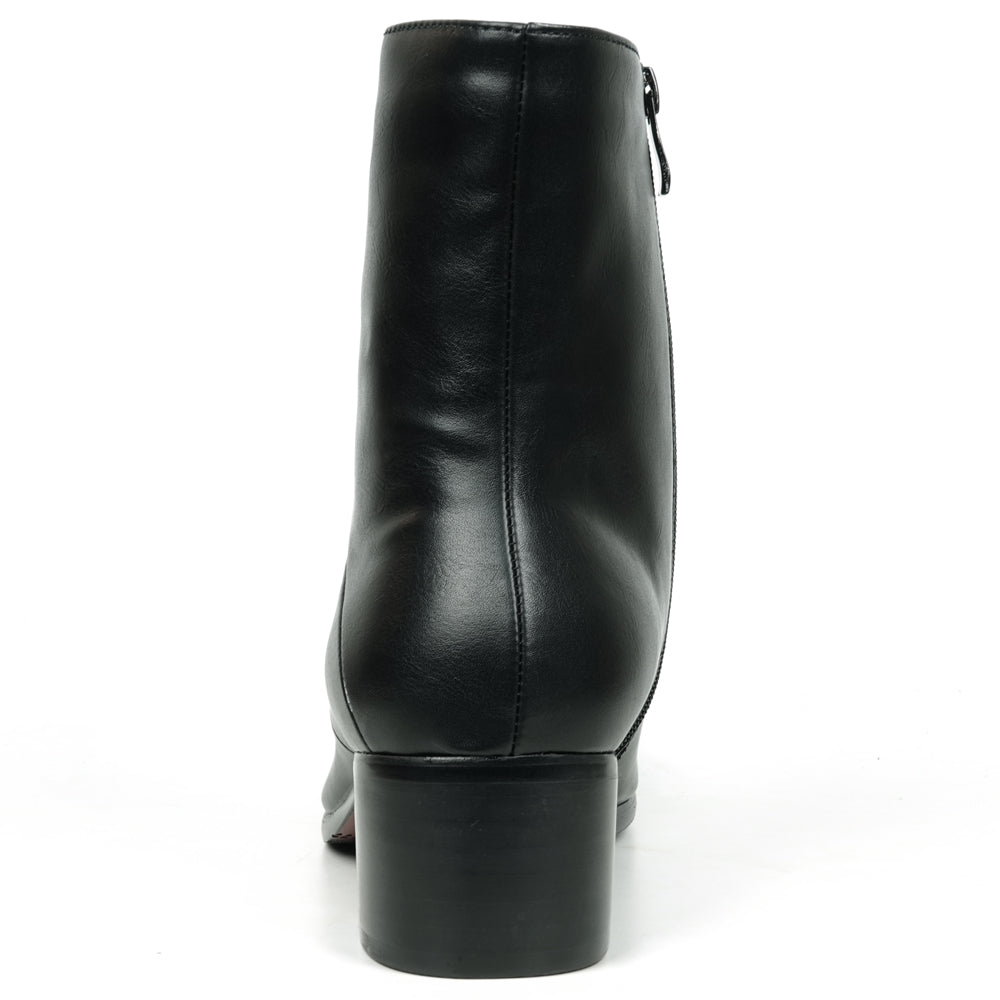 FI-7540 Black Leather Boot High Heel Fiesso by Aurelio Garcia