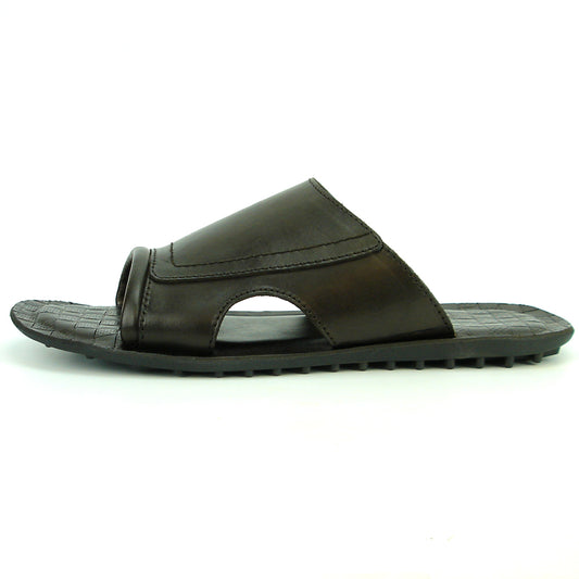 FI-4042 Coffee Mens Leather Sandal Encore by Fiesso