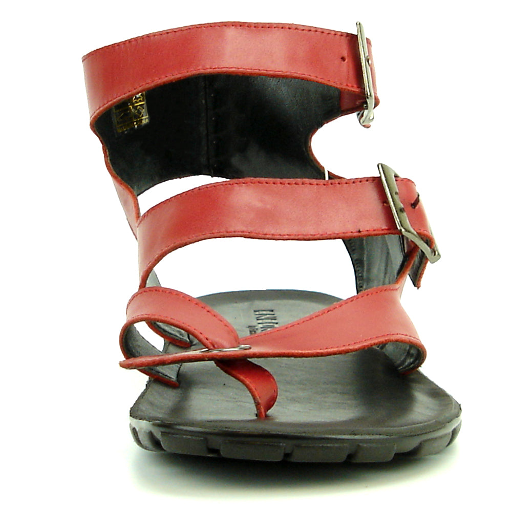 FI-4044 Red Mens Leather Roman Style Sandal Encore by Fiesso