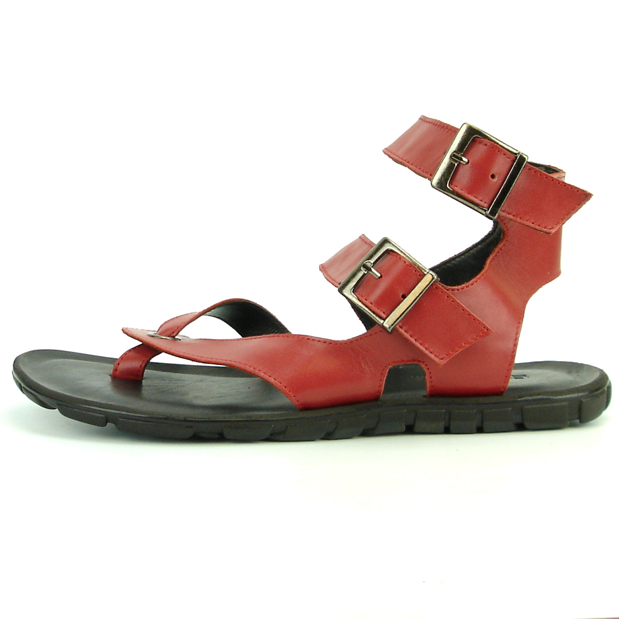 FI-4044 Red Mens Leather Roman Style Sandal Encore by Fiesso