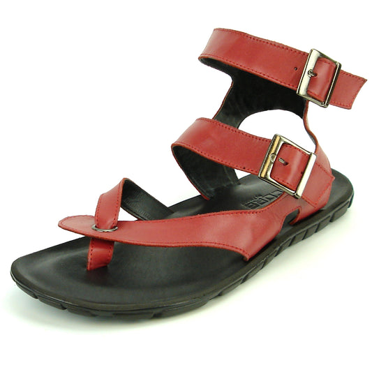 FI-4044 Red Mens Leather Roman Style Sandal Encore by Fiesso