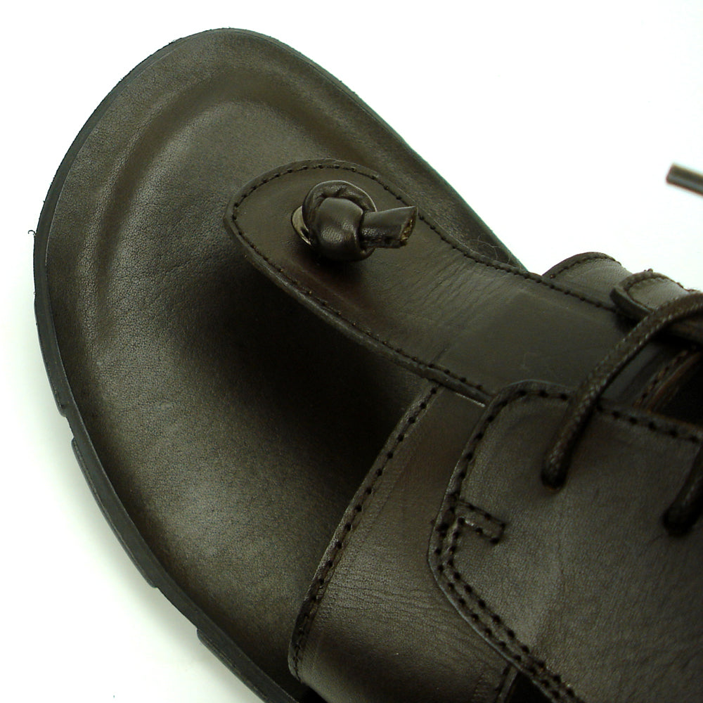FI-4045 Coffee Mens Leather Roman Style Sandal Encore by Fiesso