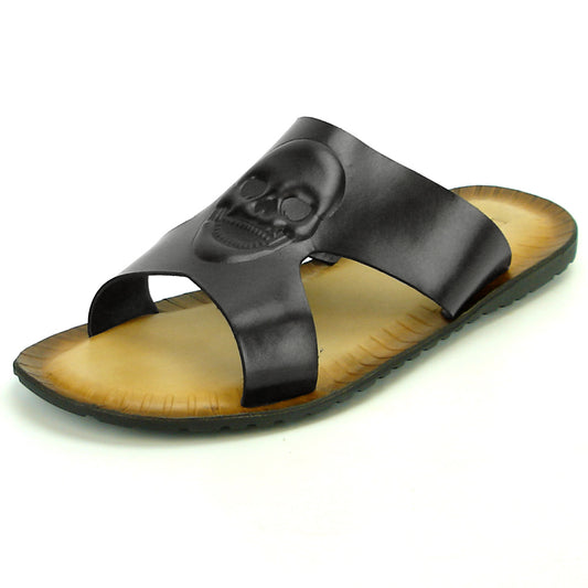 FI-4048 Black Mens Leather Sandal Encore by Fiesso