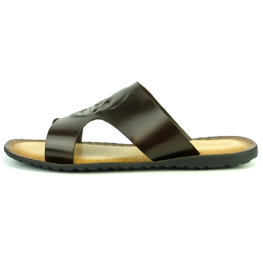FI-4048 Coffee Mens Leather Sandal Encore by Fiesso