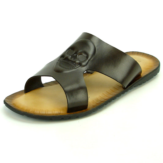 FI-4048 Coffee Mens Leather Sandal Encore by Fiesso