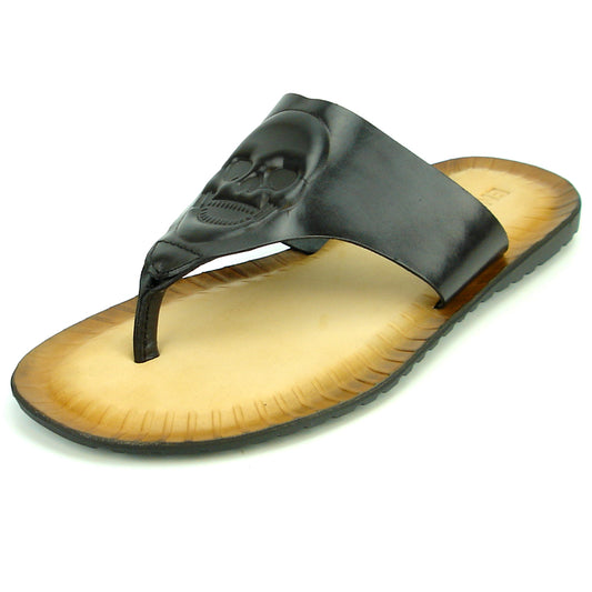 FI-4049 Black Mens Leather Sandal Encore by Fiesso