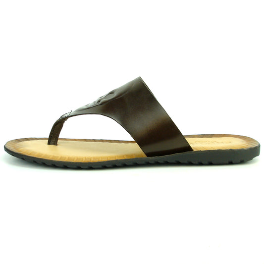 FI-4049 Coffee Mens Leather Sandal Encore by Fiesso