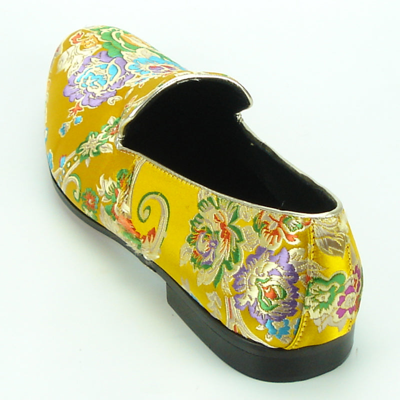 FI-7151 Yellow Floral Designs Loafer Fiesso by Aurelio Garcia