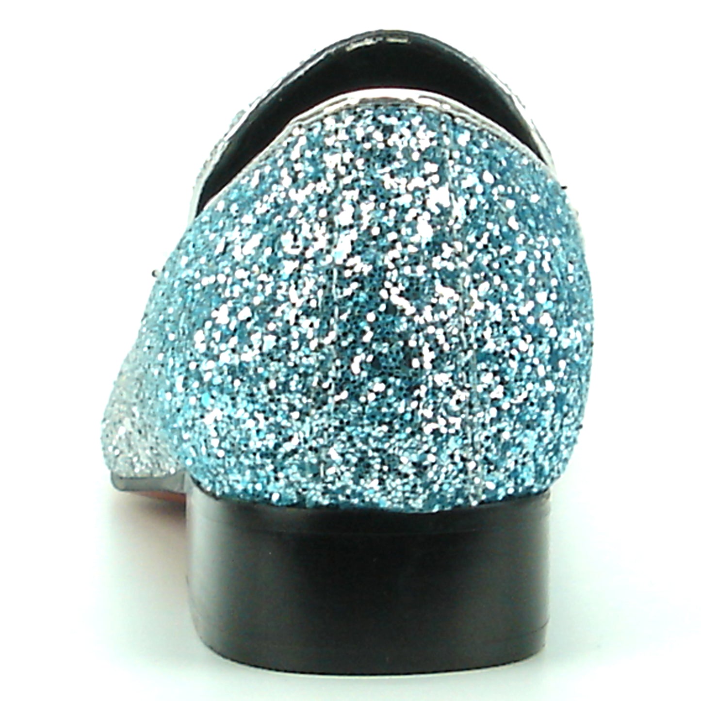 FI-7156 Silver Blue Glitter Slip on Fiesso by Aurelio Garcia