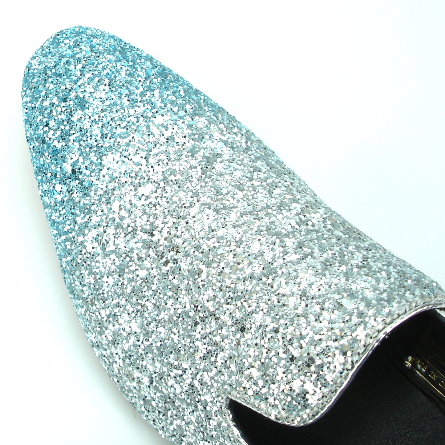 FI-7156 Silver Blue Glitter Slip on Fiesso by Aurelio Garcia