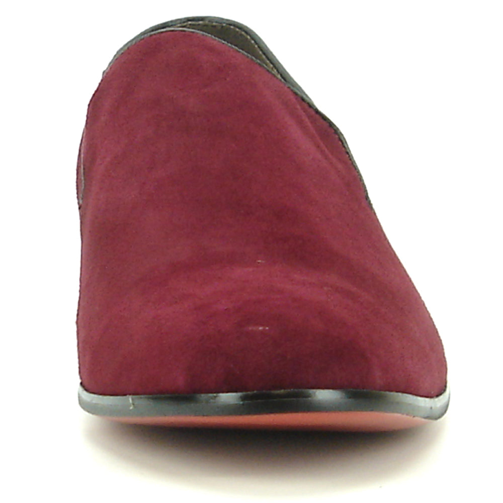 FI-7216 Burgundy Suede Fiesso by Aurelio Garcia Slip on Loafer