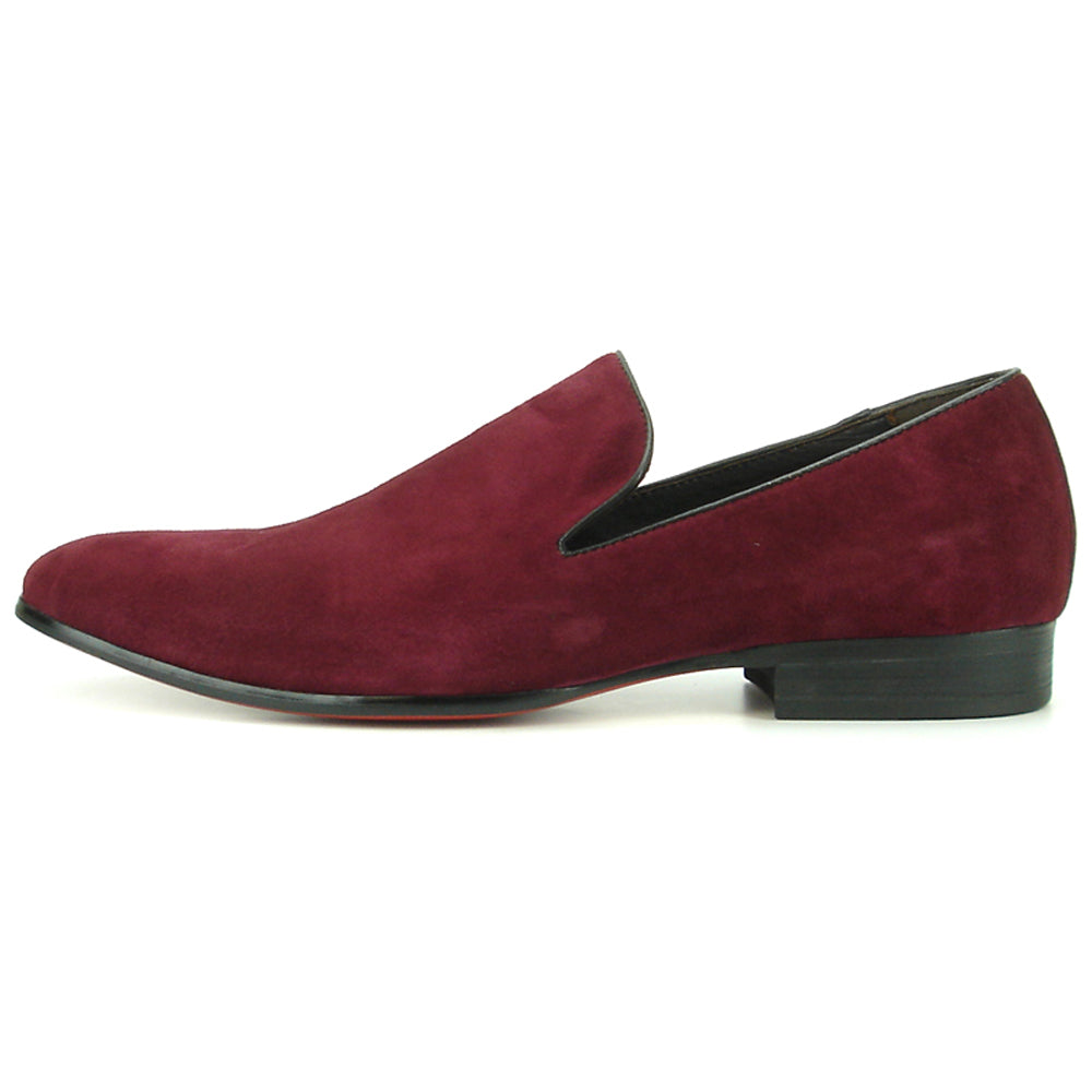 FI-7216 Burgundy Suede Fiesso by Aurelio Garcia Slip on Loafer