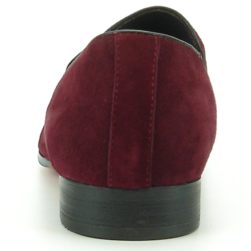 FI-7216 Burgundy Suede Fiesso by Aurelio Garcia Slip on Loafer