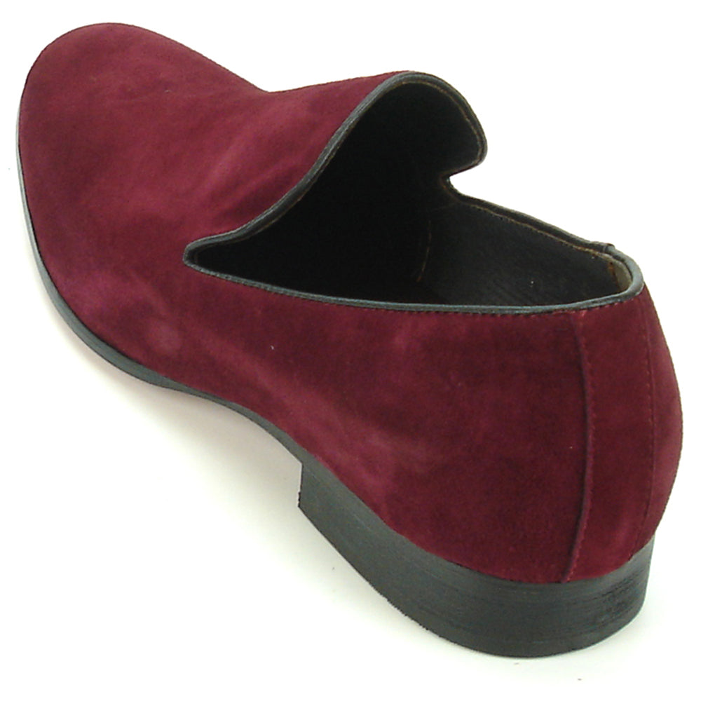 FI-7216 Burgundy Suede Fiesso by Aurelio Garcia Slip on Loafer