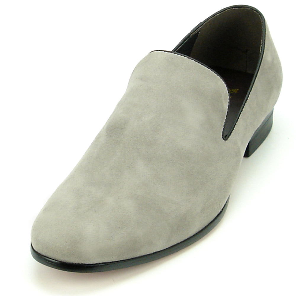 FI-7216 Grey Suede Fiesso by Aurelio Garcia Slip on Loafer