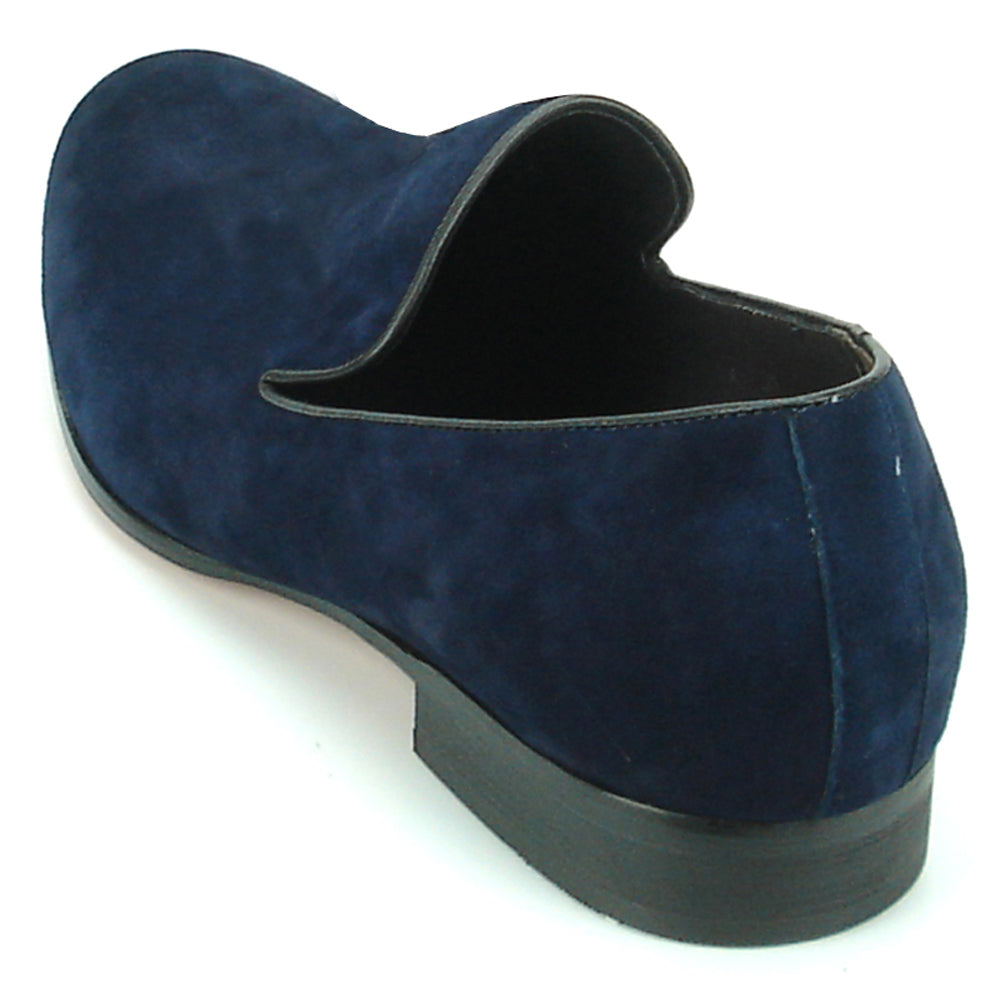 FI-7216 Navy Suede Fiesso by Aurelio Garcia Slip on Loafer