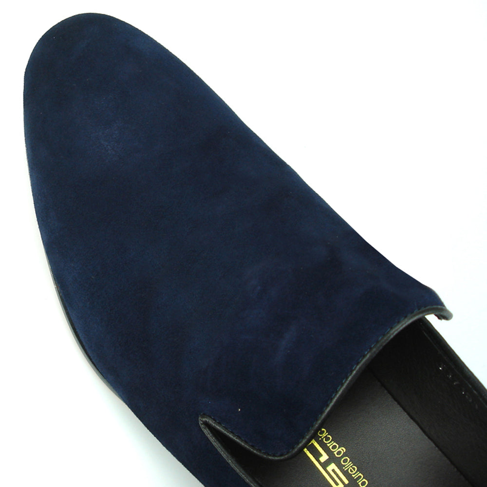 FI-7216 Navy Suede Fiesso by Aurelio Garcia Slip on Loafer