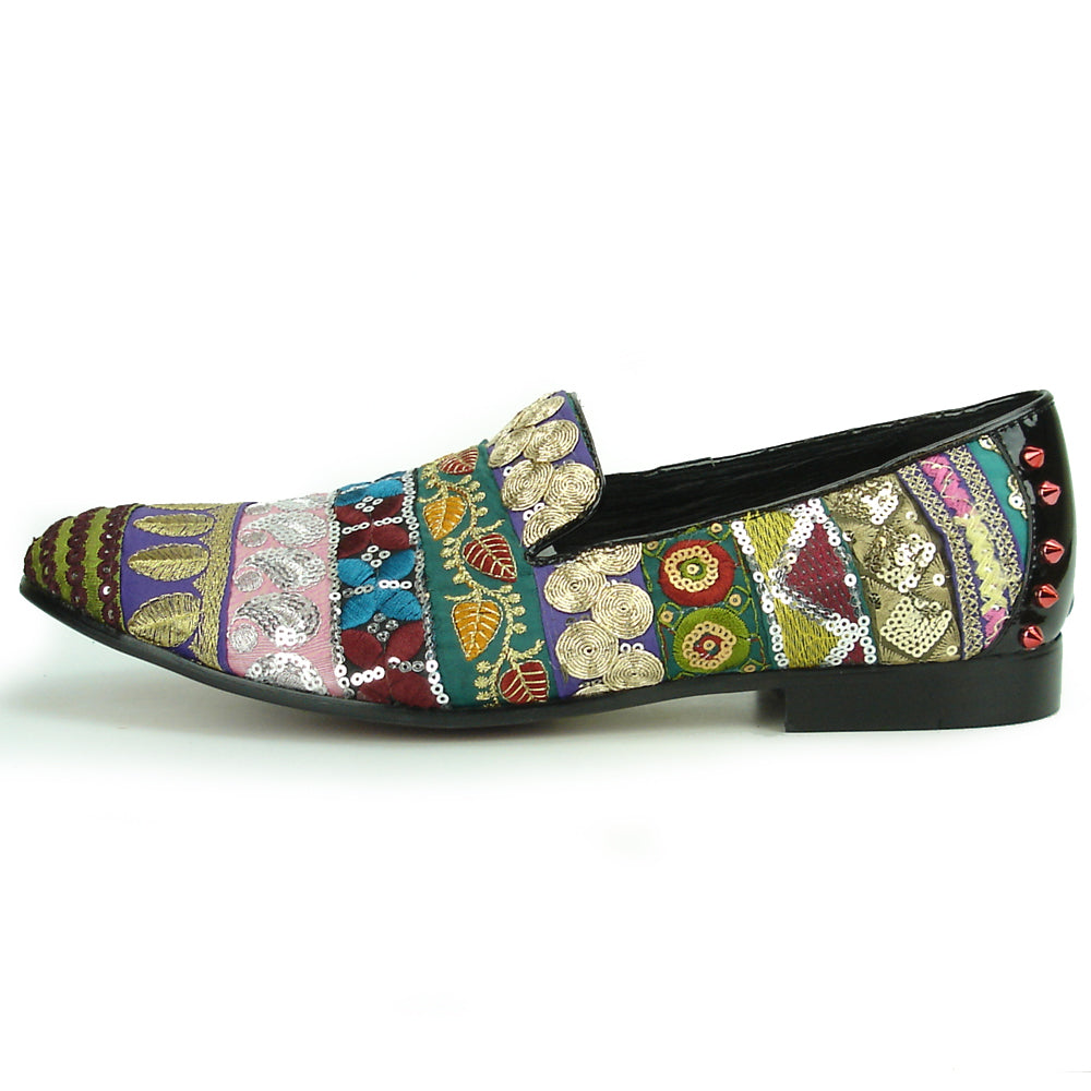 FI-7228 Multi color Slip On Loafer Fiesso by Aurelio Garcia