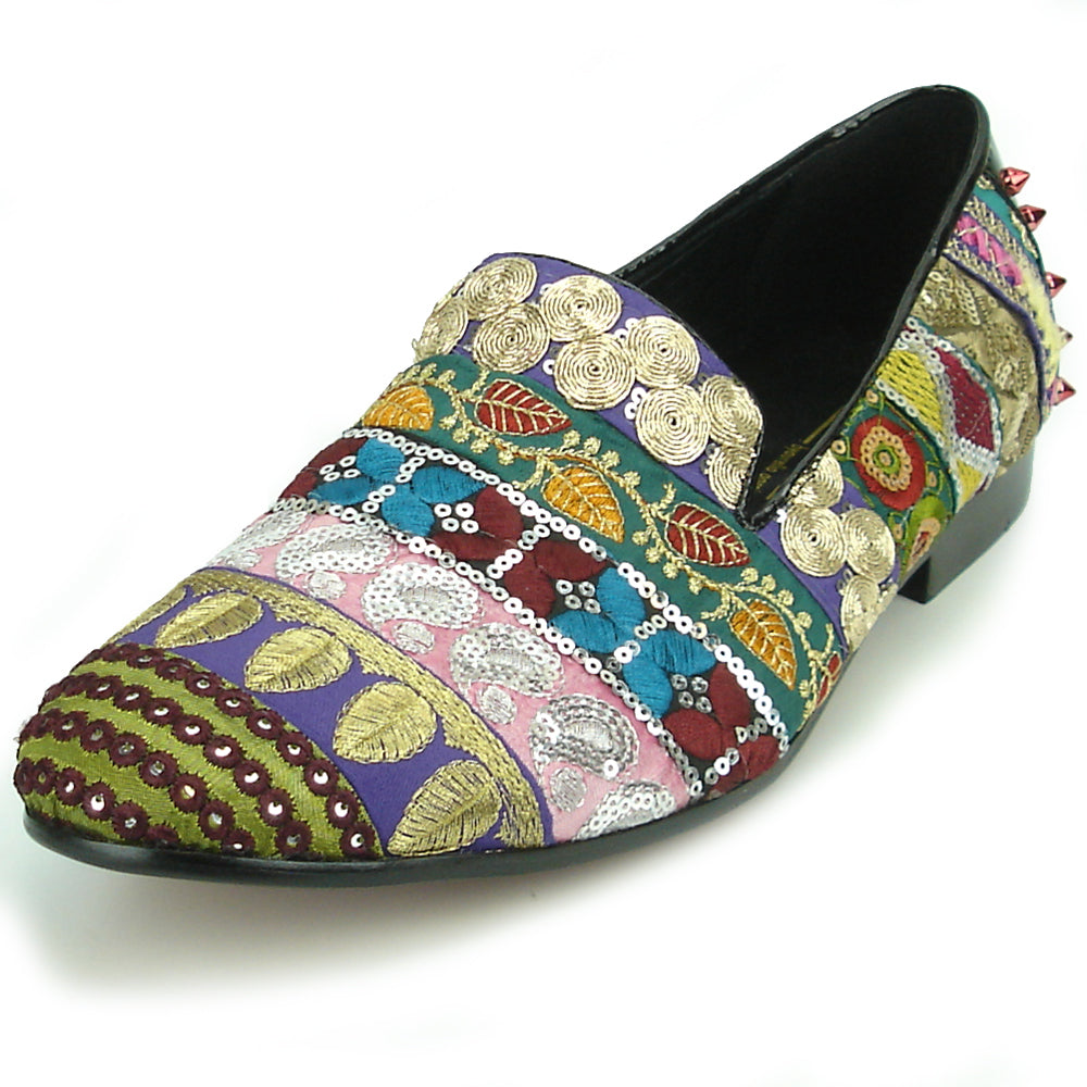 FI-7228 Multi color Slip On Loafer Fiesso by Aurelio Garcia