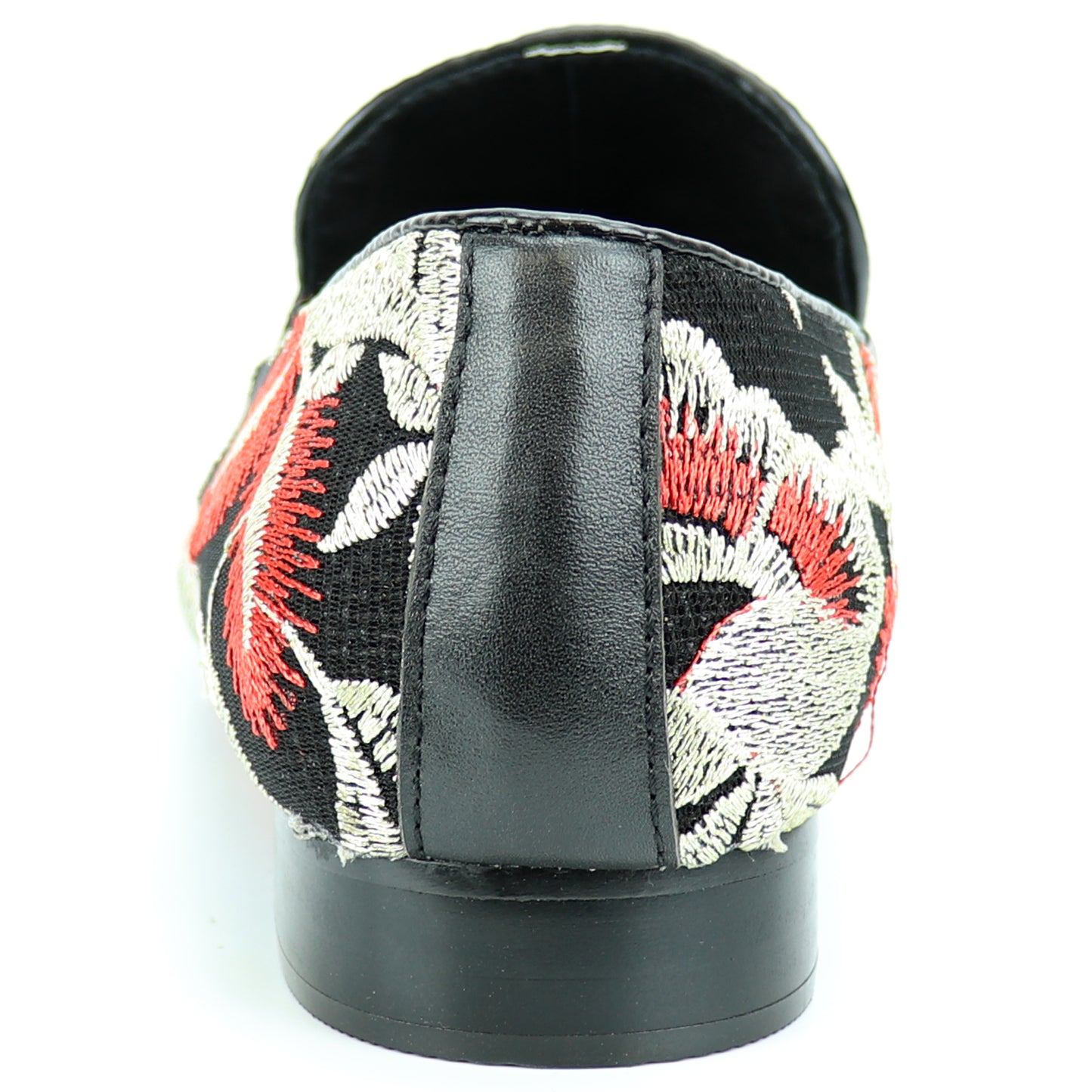 FI-7253 Black Multicolor Embroidered Slip on Metal Tip Fiesso by Aurelio Garcia