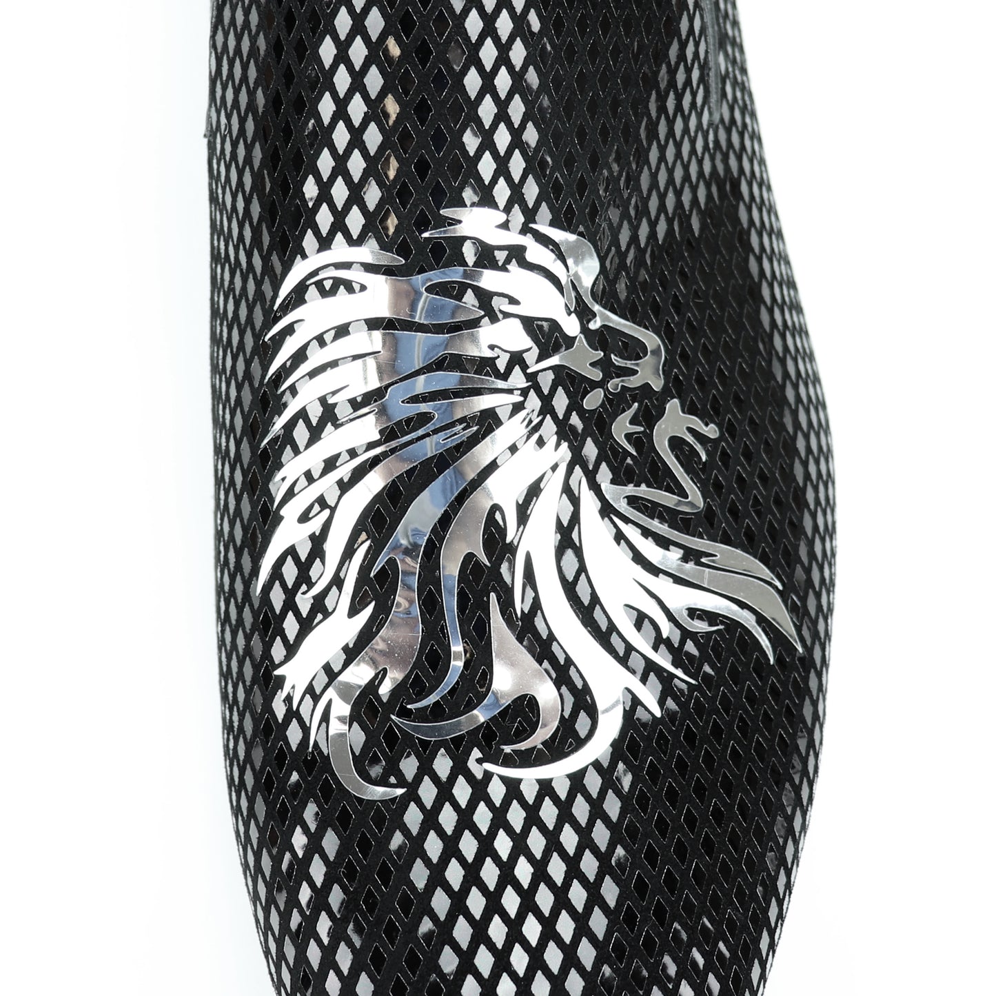 FI-7270 Black Suede Silver Lion Head Slip on Loafer Fiesso by Aurelio Garcia