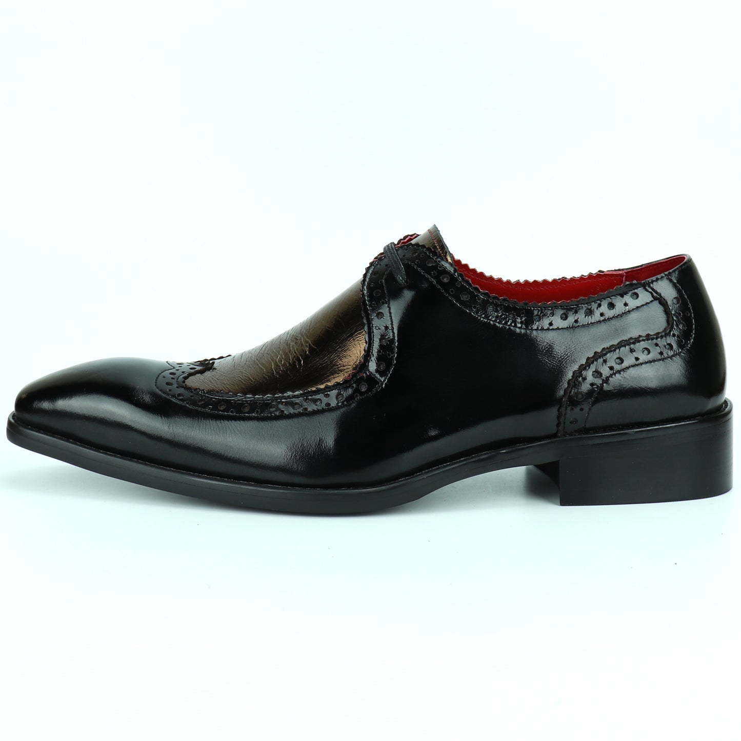 FI-8704 Black Gold Wing Tip Encore by Fiesso