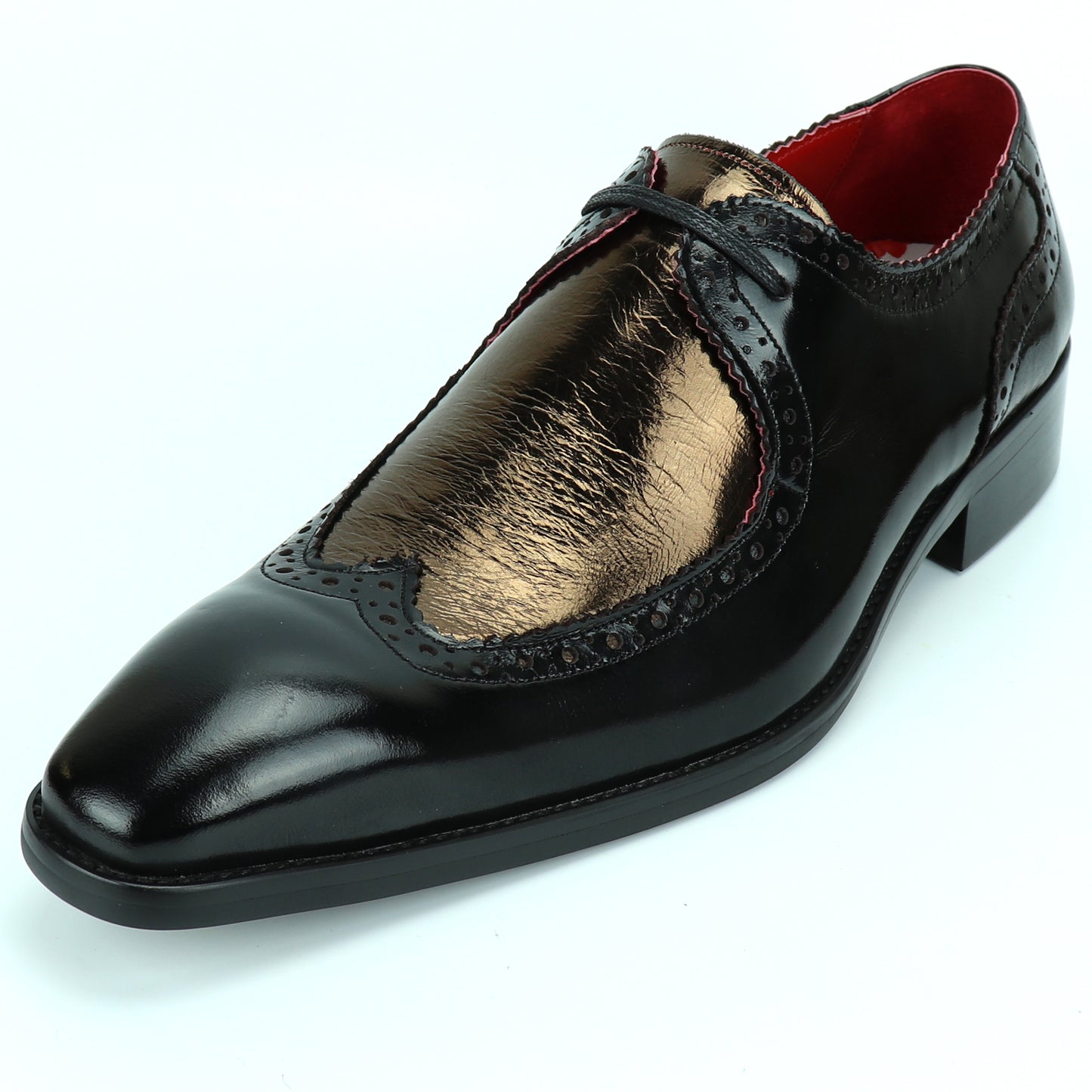 FI-8704 Black Gold Wing Tip Encore by Fiesso