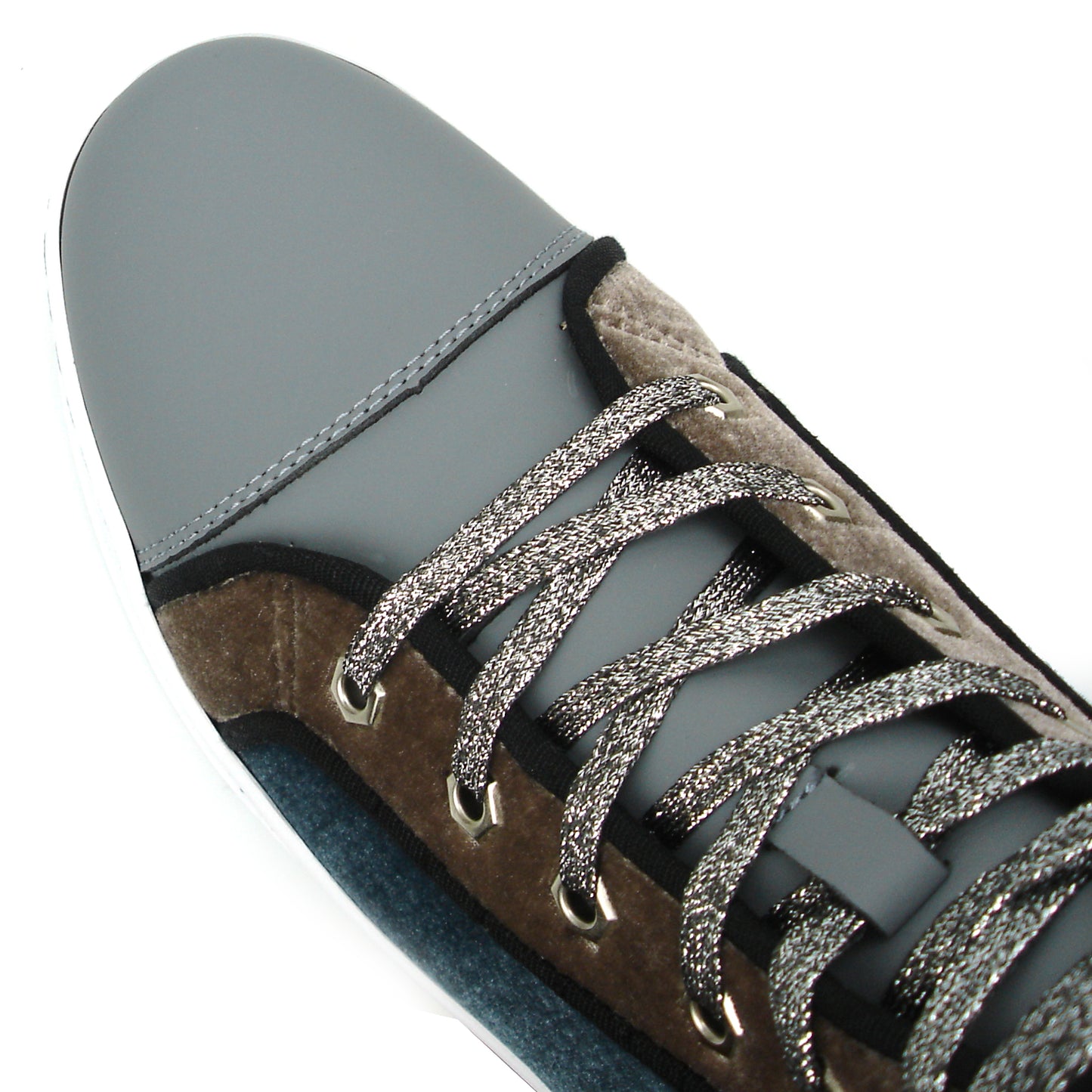 FI-2348 Grey High top Sneaker Gold Spikes Encore by Fiesso