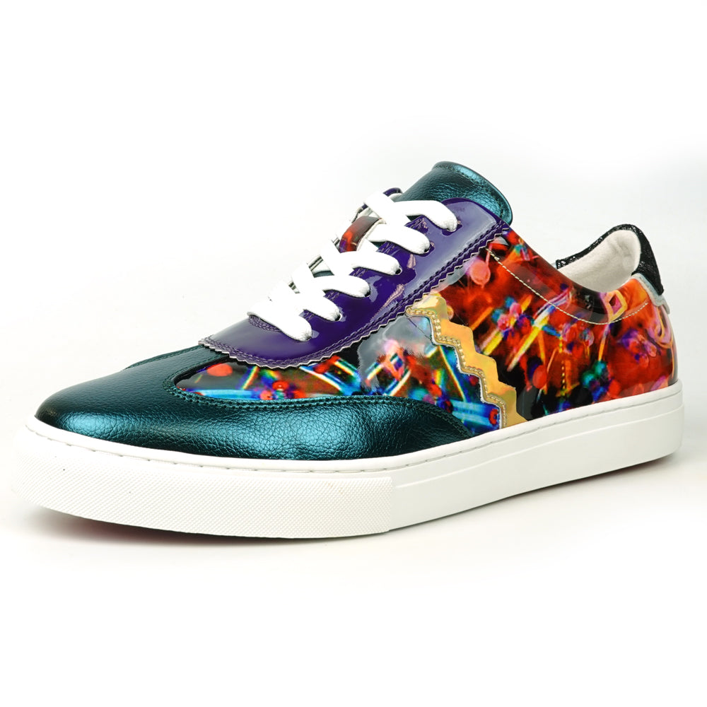 FI-2431 Multicolor Leather Lace up Low Cut Sneaker Encore by Fiesso