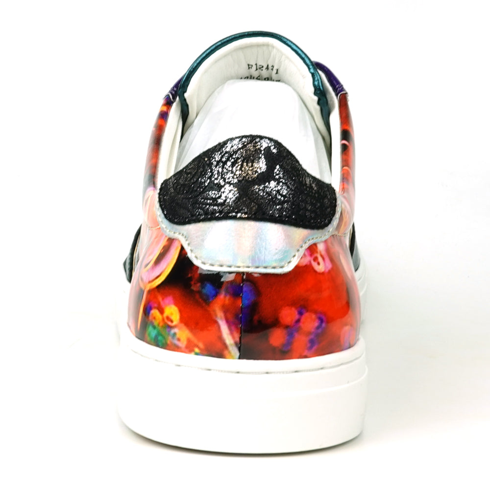 FI-2431 Multicolor Leather Lace up Low Cut Sneaker Encore by Fiesso