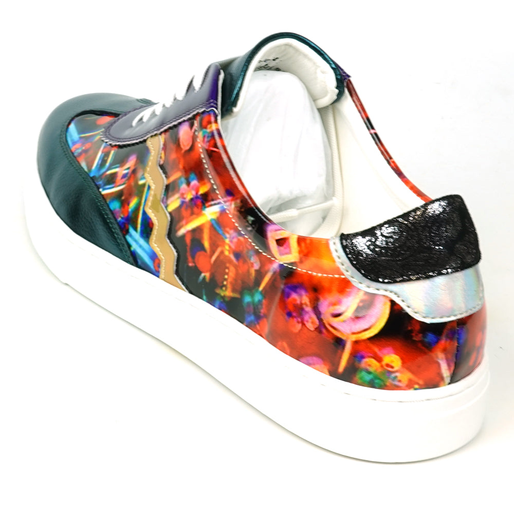 FI-2431 Multicolor Leather Lace up Low Cut Sneaker Encore by Fiesso