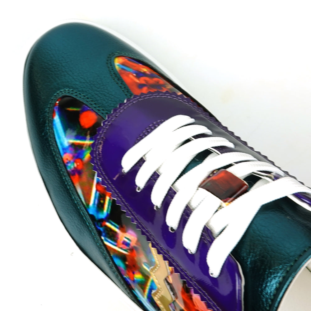 FI-2431 Multicolor Leather Lace up Low Cut Sneaker Encore by Fiesso