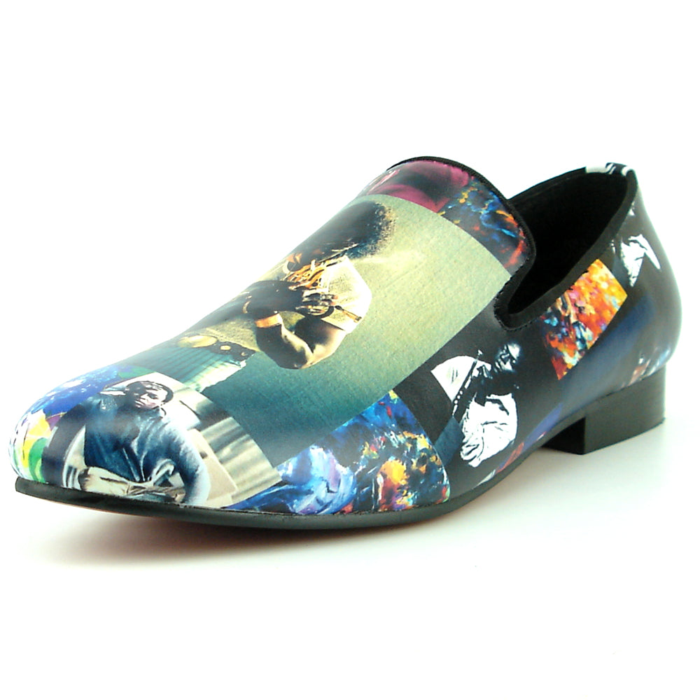 FI-7336-D Miles Davis Print Slip on Loafer Fiesso by Aurelio Garcia