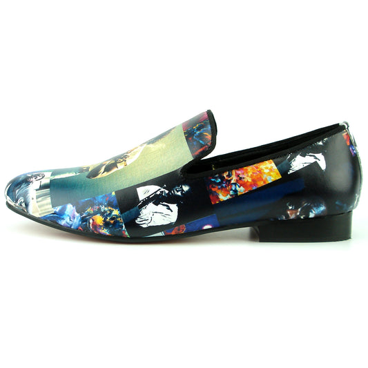 FI-7336-D Miles Davis Print Slip on Loafer Fiesso by Aurelio Garcia