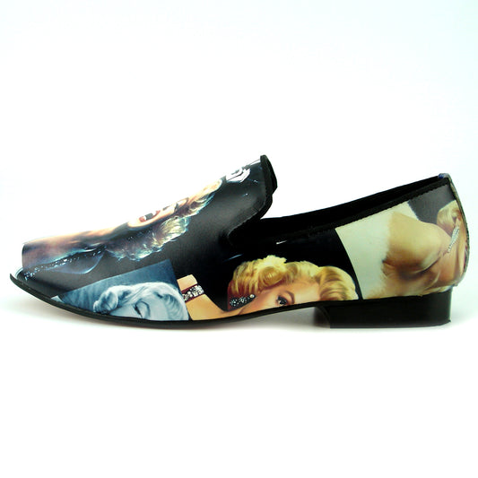 FI-7336-M Marilyn Monroe Print Slip on Loafer Fiesso by Aurelio Garcia