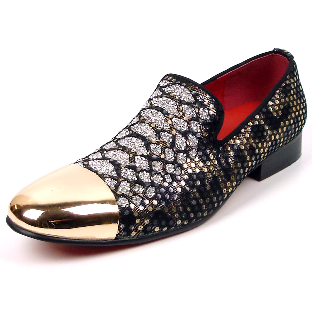 FI-7447 Multi color Mens Leather Slip On Gold Metal Tip Fiesso by Aurelio Garcia