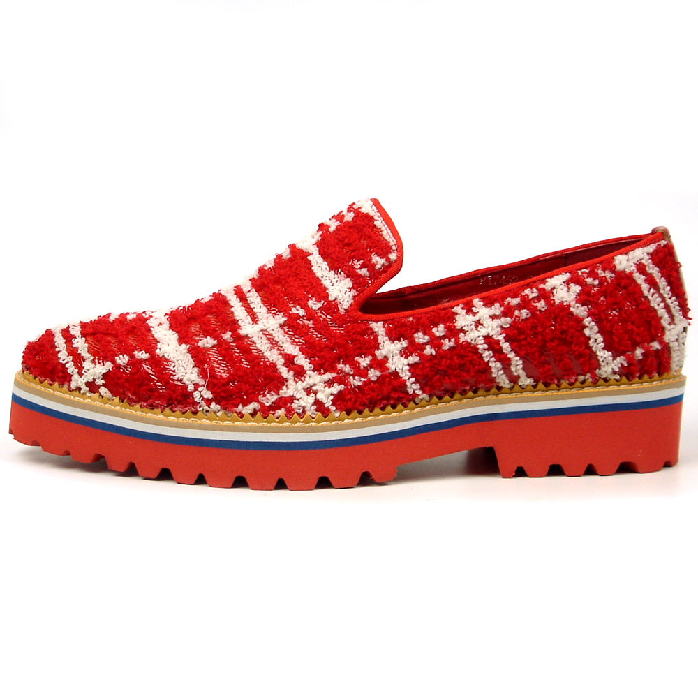 FI-7452 Red White Slip on Fiesso by Aurelio Garcia